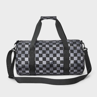 Boys' Checkered Duffel Bag - Cat & Jack Black