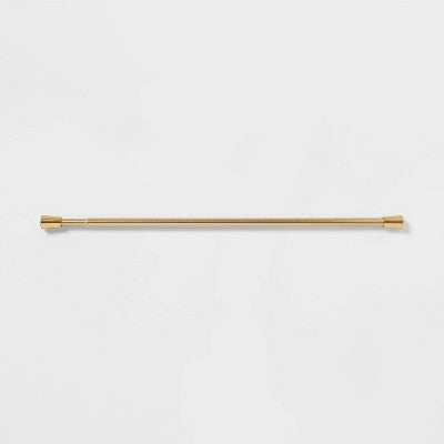72" Rust Resistant Shower Curtain Rod Brass - Threshold (LOCAL PICKUP ONLY)