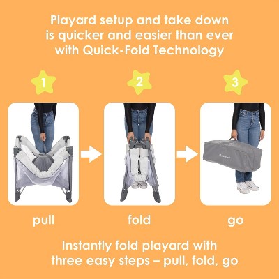 Baby Trend Play Suite 3-in-1 Quick-Fold Playard with Baby Gym - Quartz Stone (LOCAL PICKUP ONLY)