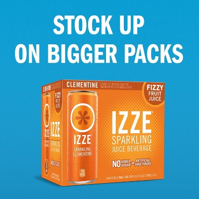 IZZE Clementine Sparkling Juice - 6pk/8.4 fl oz Cans
