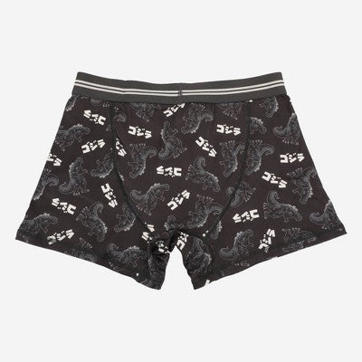 Men's Godzilla Boxer Briefs 2pk - Cream/Black M