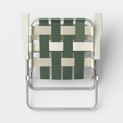 Webstrap Folding Chair Green - Room Essentials (LOCAL PICKUP ONLY)