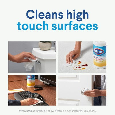 Clorox Lemon Disinfecting Wipes - 100ct