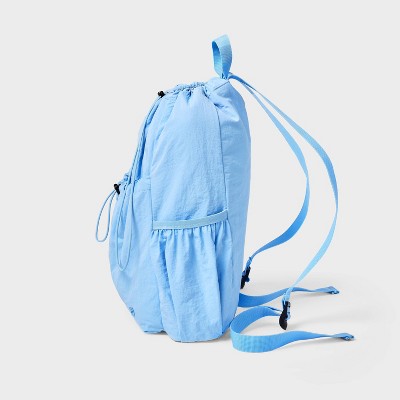 20L Cinch Backpack - All In Motion Blue: Water Repellent, 100% Recycled Nylon