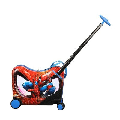 Spider-Man Carry On Spinner Hardside Ride On Suitcase - Red