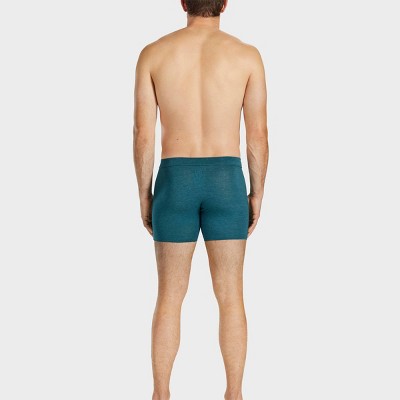 Pair of Thieves Men's Quick Dry Cotton Boxer Briefs 3pk - Green M: Mid Rise, Fold Over Waistband, Machine Washable