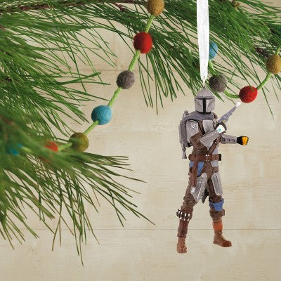 Hallmark Star Wars: The Mandalorian Christmas Tree Ornament: Din Djarin Figure, Indoor Decoration