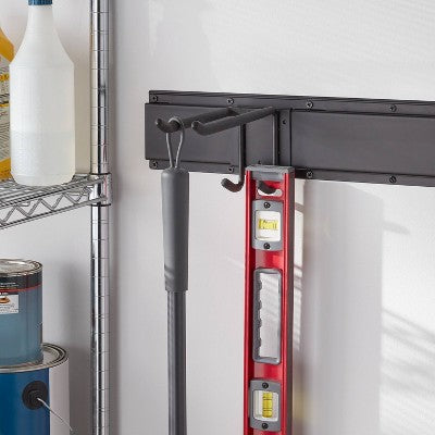 Multi-Purpose Double Garage Tool Hook - Brightroom: Steel Utility Rack for Garage Organization & Storage