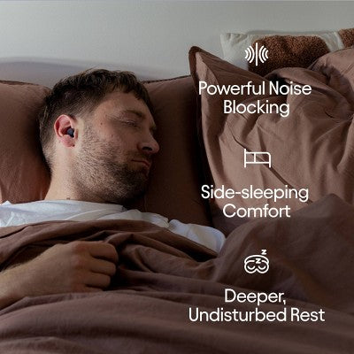 Loop Dream Earplugs for Deep Sleep, Napping and Snoring - Black