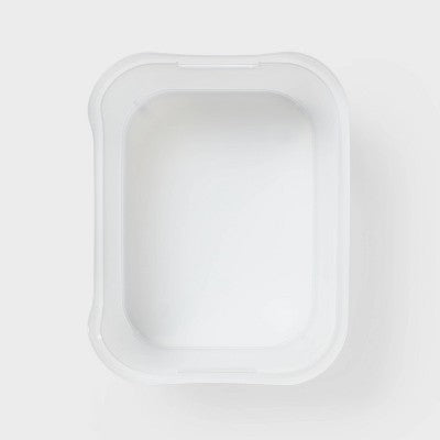 Large Open Front Storage Bin Clear - Brightroom: Plastic, Portable, Nesting, Universal Storage, 14.5 Volume Capacity