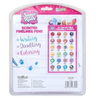 Sugar Rush 24pk Colorful Felt Tip Pens, Teacher Supplies