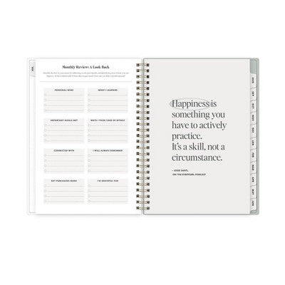 The Everygirl 5.875"x8.625" 2026-2027 Blue Sky Weekly/Monthly Planner Notes Fable Vines Frosted