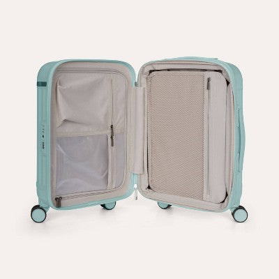 Bagsmart Carry On Roamer Expandable 20" Carry On Luggage Suitcase Dark Sea Green