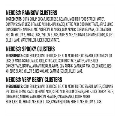 Nerds Clusters Halloween Variety Mix Gummy Candy - 14oz/28ct- BB: 02/2026