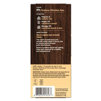 Every Man Jack Beard Oil - Vanilla + Cedar - 1 fl oz
