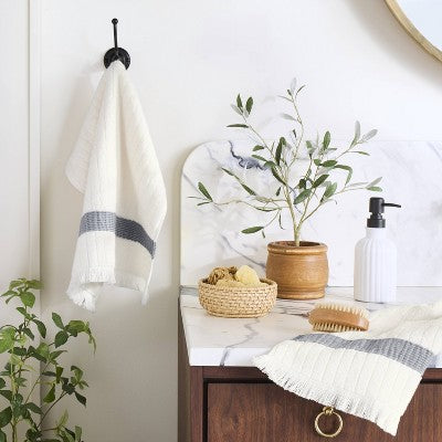 Vintage Double Wall Hook Matte Black - Hearth & Hand with Magnolia