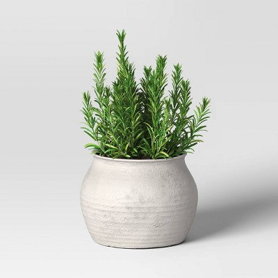 Sun Bleached Composite Indoor Outdoor Planter Pot 16"x16"x14" Cream - Threshold designed with Studio McGee