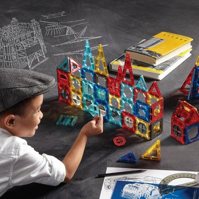 FAO Schwarz Magnetic Tile Set Primay 40pc