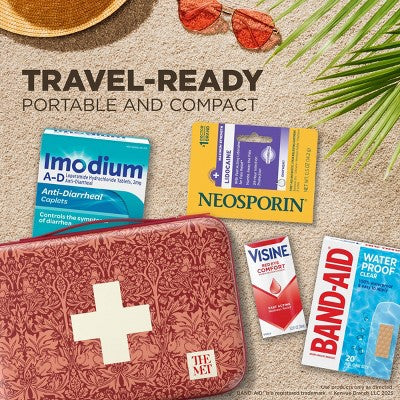 Band-Aid Build Your Own First-Aid Kit Red Bag