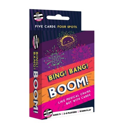 Taco Cat Games Bing Bing Boom Card Game: Musical Chairs for Cards, 2-6 Players
