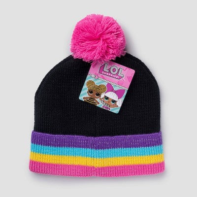 Girls' L.O.L. Surprise! Pom Beanie - Black