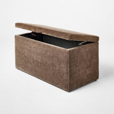 Lynwood Storage Bench Brown - Threshold designed with Studio McGee (LOCAL PICKUP ONLY)