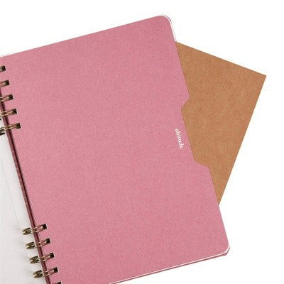 Altitude Supplies Spiral Notebook 6.25"x8.5", 160 Lined Pages, Mauve Pink Arch Cover