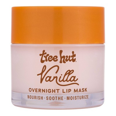 Tree Hut Vanilla Overnight Lip Mask - 0.6oz: Deep Hydration, Soothing, Paraben-Free, Contains Shea Butter