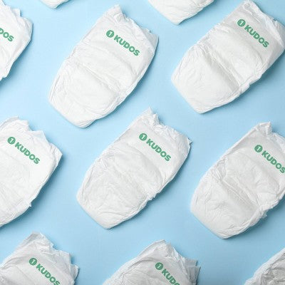 Kudos Chlorine Free Cotton-Lined Disposable Diapers - Size 1 - 70ct