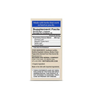 Motherlove More Milk Moringa Vegan Capsules - 60ct Non-GMO Capsules