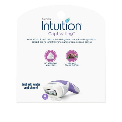 Schick Intuition Captivating Razor Blade Refill Kit - 3ct: Whole Body, All Hair Types, 4 Blades