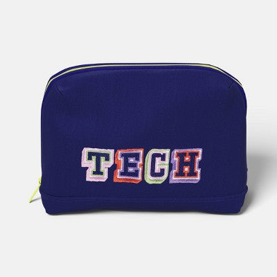 Tech Pouch - heyday Future Dusk Word Embroidery: Electronics Accessory Case