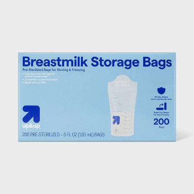 Breast Milk Storage Bags - 200ct - up&up: BPA-Free, LDPE Material