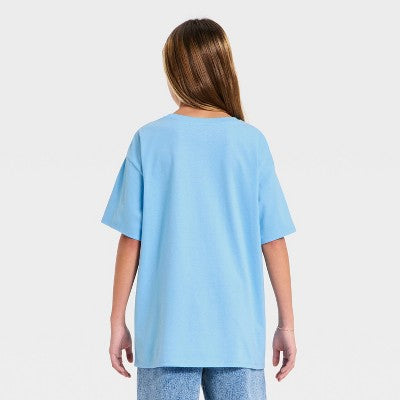 Girls' 'Cape Cod 78' Oversized Graphic T-Shirt - art class Blue M