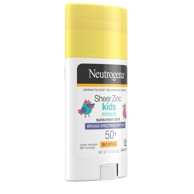 Neutrogena Sheer Zinc Kids Sunscreen Stick - SPF 50 - 1.5 fl oz
