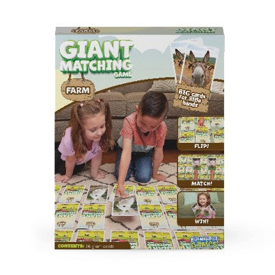 PlayMonster Farm Giant Matching Card Board Game