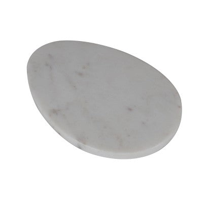 Marble Serving Board White Egg - Bullseye's Playground