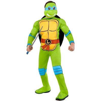 Kids' Teenage Mutant Ninja Turtles Leonardo Halloween Costume Jumpsuit with Mask M (LOCAL PICKUP ONLY)