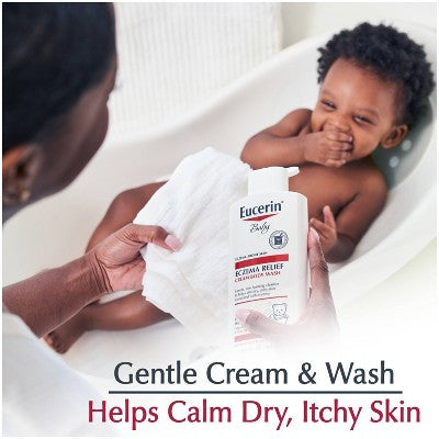 Eucerin Baby Eczema Relief Cream and Body Wash Gentle Cleanser - 13.5 fl oz