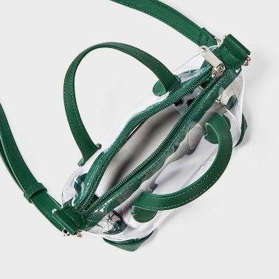 Game Day Clear Pouchette Crossbody Bag - Wild Fable Green