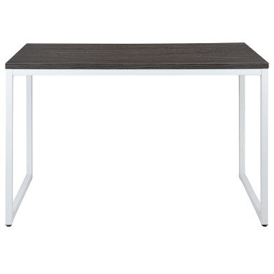 Flash Furniture Tiverton Industrial Modern Desk - Commercial Grade Office Computer Desk and Home Office Desk - 47" Long (Rustic Gray/White) (LOCAL PICKUP ONLY)