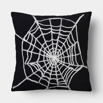 Spider Web Square Throw Pillow- Hyde and EEK! Boutique