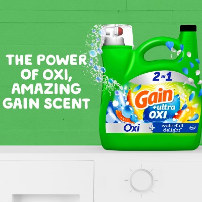 Gain + Ultra Oxi Waterfall Delight HE Deep Cleaning Concentrated Liquid Laundry Detergent 134 Loads - 194 fl oz (LOCAL PICKUP ONLY)