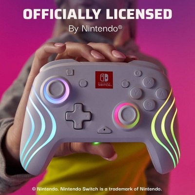 Afterglow Wave Wireless Motion Plus Nintendo Switch Controller White: Ergonomic, Bluetooth, Rechargeable