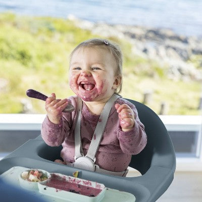 Stokke Clikk High Chair All-in-One with Tray & Harness - Fjord Blue (LOCAL PICKUP ONLY)
