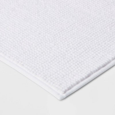 17"x24" Everyday Chenille Bath Rug White - Room Essentials