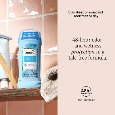 Suave Fresh Anti-Staining 48-Hour Antiperspirant & Deodorant Stick - 2.6oz/2pk
