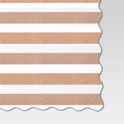 84"x60" Striped Tablecloth Peach - Threshold