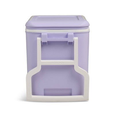 damage Igloo Wheelie 53 Cans/38qt Rolling Cooler - Lilac Breeze: Odor & Stain Resistant (LOCAL PICKUP ONLY)