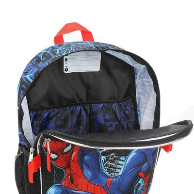 Spider-Man Kids' 15.5L 5pc Backpack Set with Lights - Black